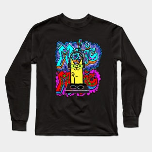 music music nerd cat 2 Long Sleeve T-Shirt